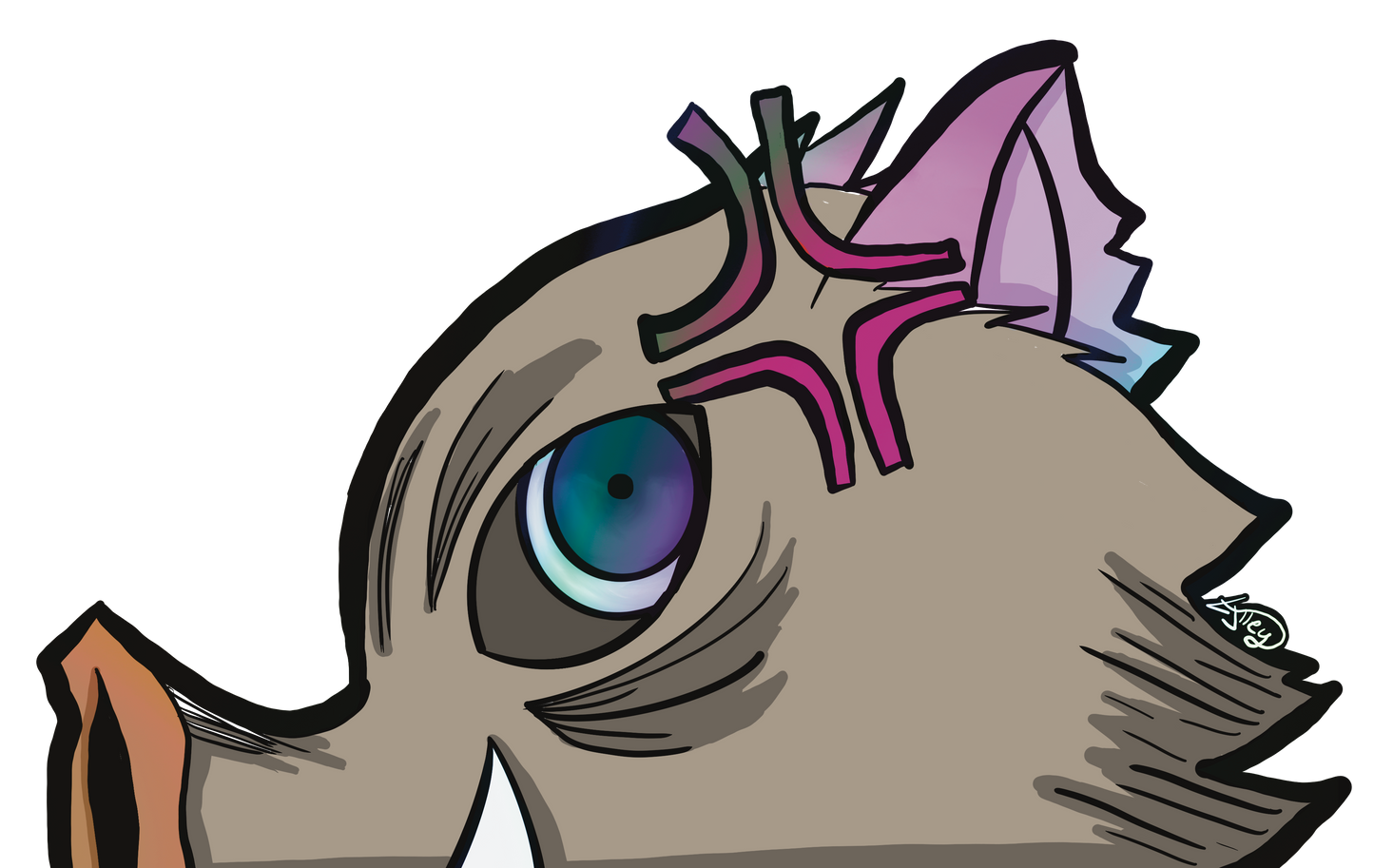 Holographic Inoske Peeker Sticker