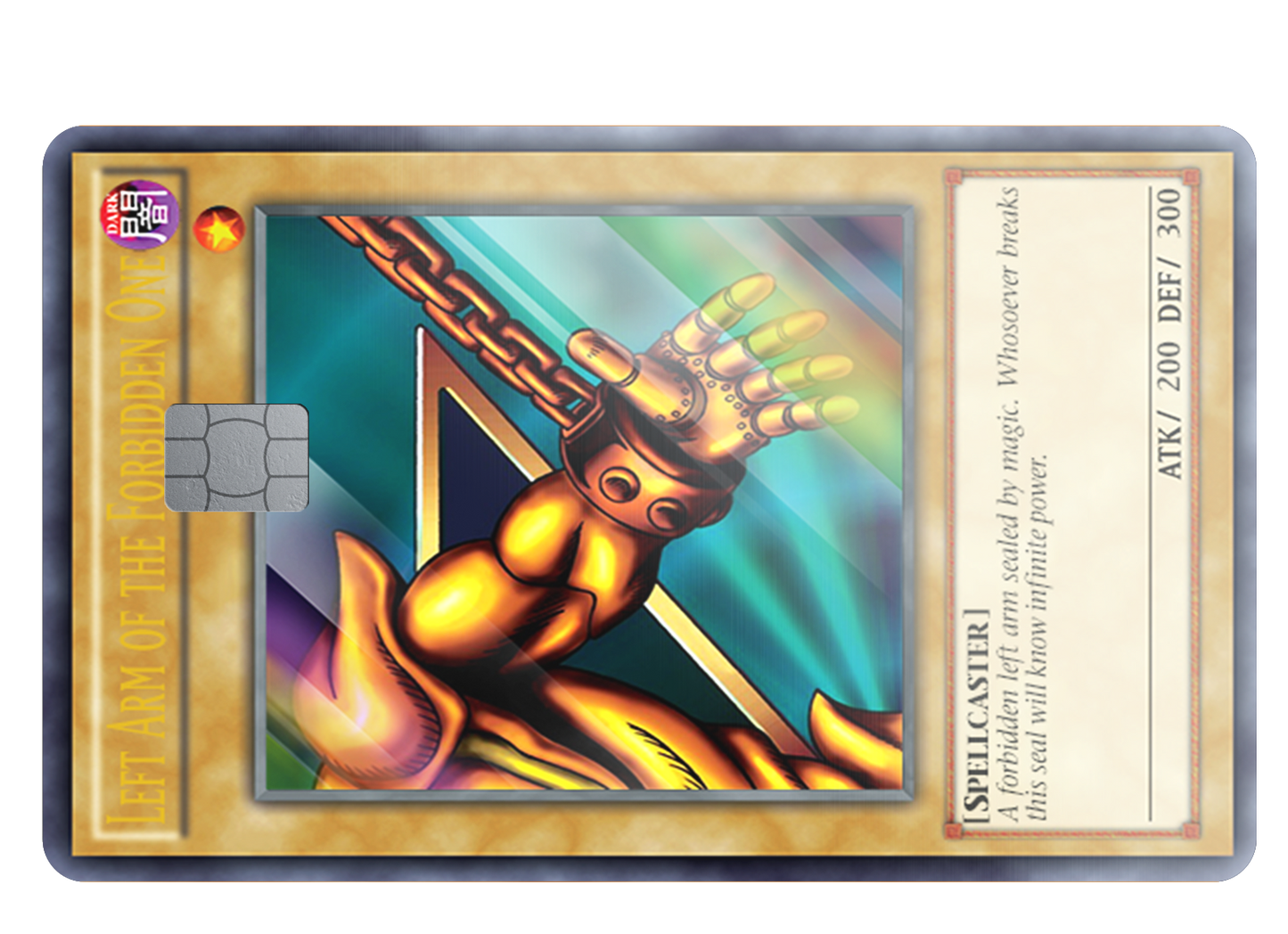 Exodia Pieces Credit Card Skin ( Full Set $25)