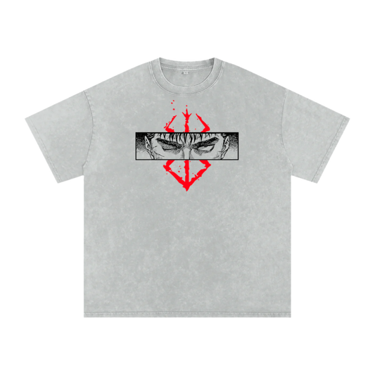 Berserk - Acid Wash Oversize T-Shirt - 250 GSM