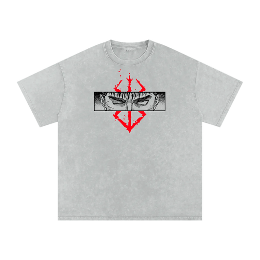 Berserk - Acid Wash Oversize T-Shirt - 250 GSM