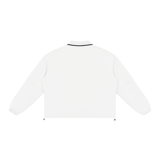 Ljalley Unisex Boxy Collared Detachable Sweatshirt