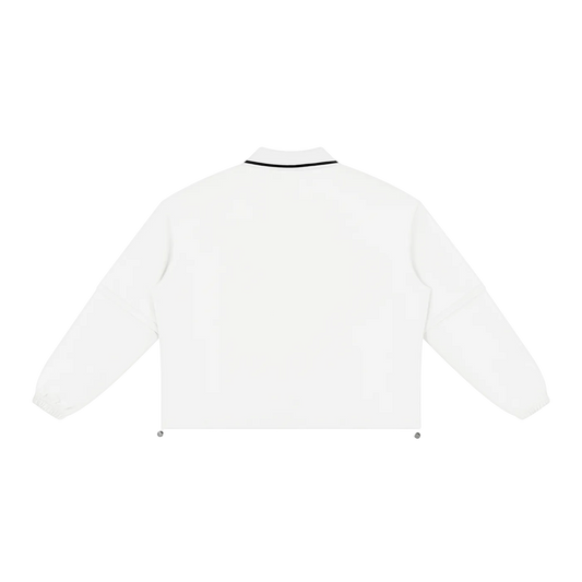 Ljalley Unisex Boxy Collared Detachable Sweatshirt