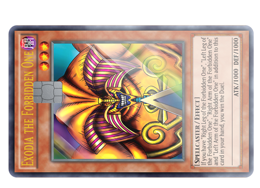 Exodia Pieces Credit Card Skin ( Full Set $25)