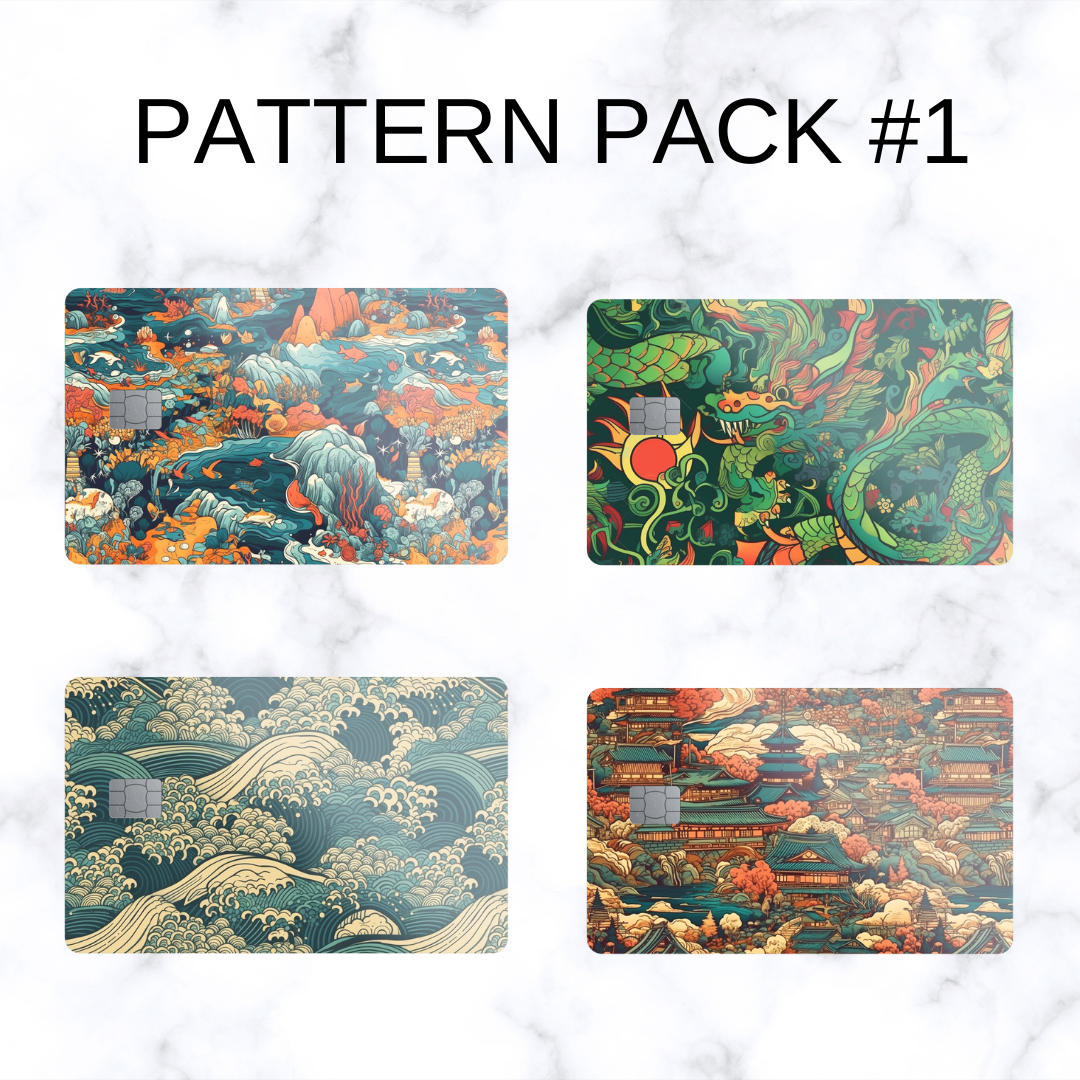 Pattern Pack #1 Credit Card Skins (4 For $20)