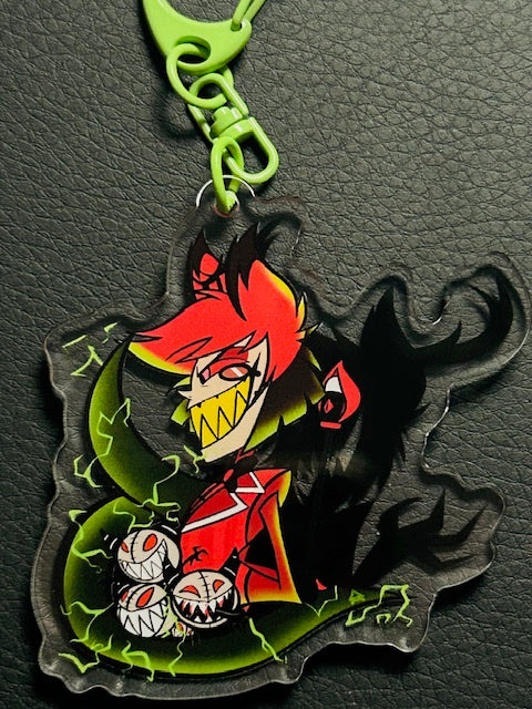 Alastor double sided acrylic keychain
