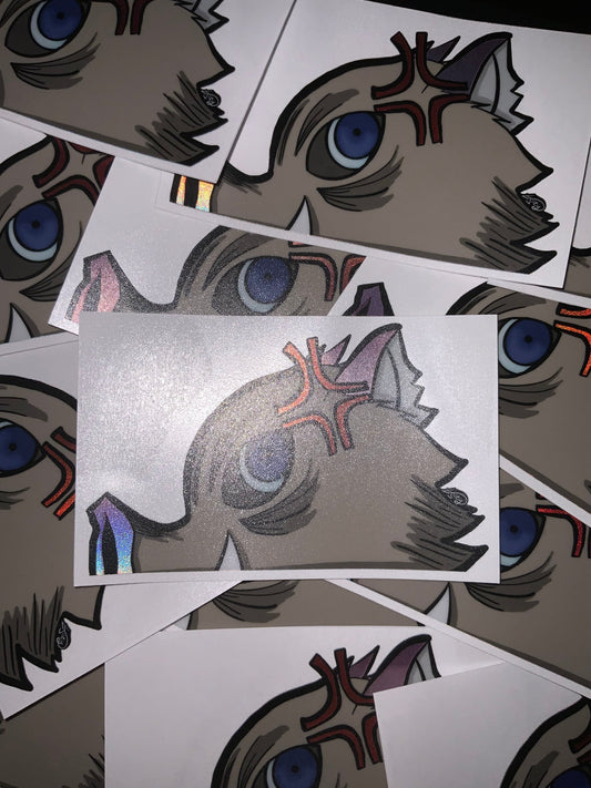 Holographic Inoske Peeker Sticker