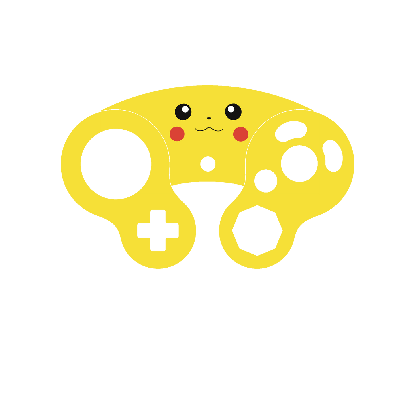 Pikachu Gamecube Controller skin