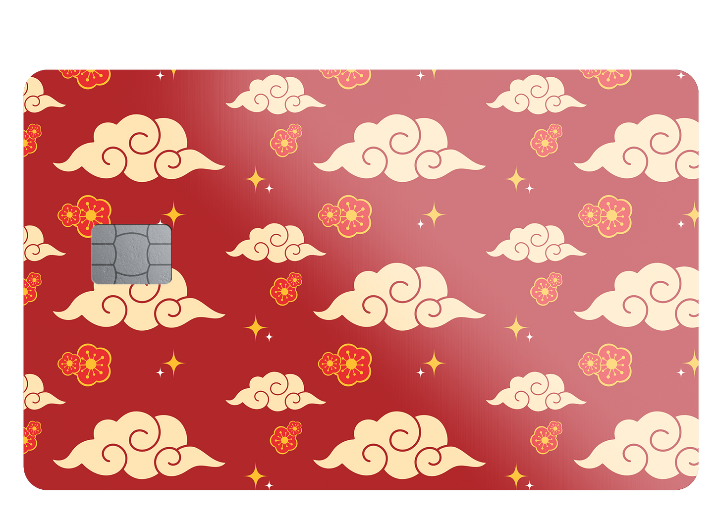 Gold Clouds Credit Card Skin