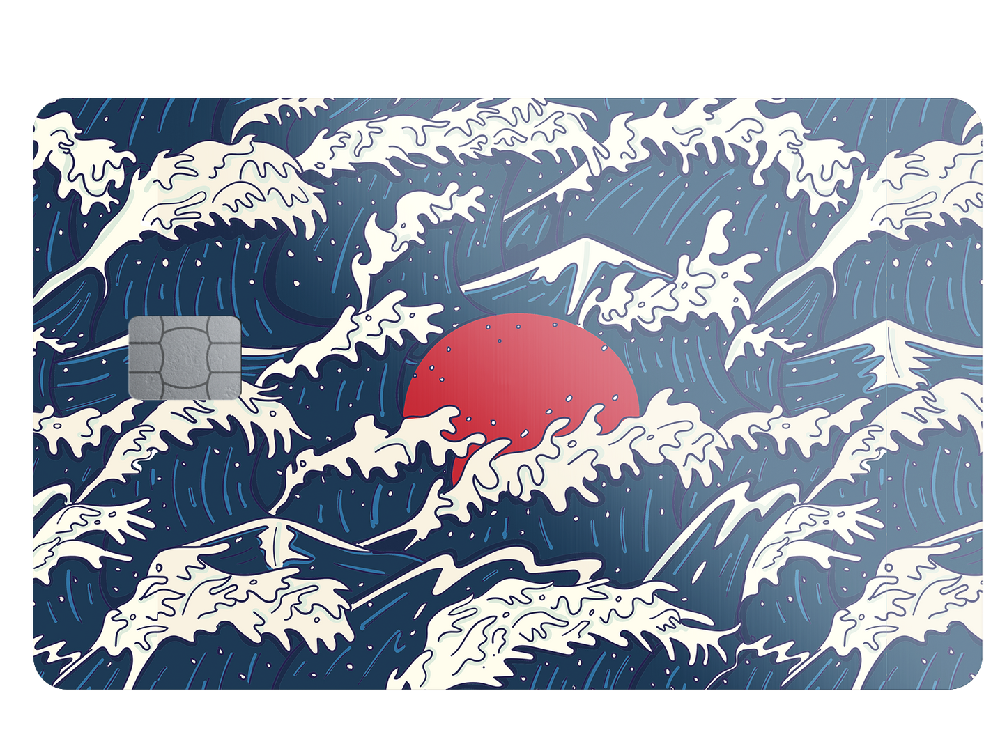 Oriental Waves Credit Card Skin