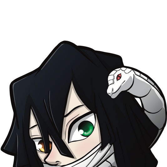 Holographic Obanai Peeker (Pre-Order) Sticker