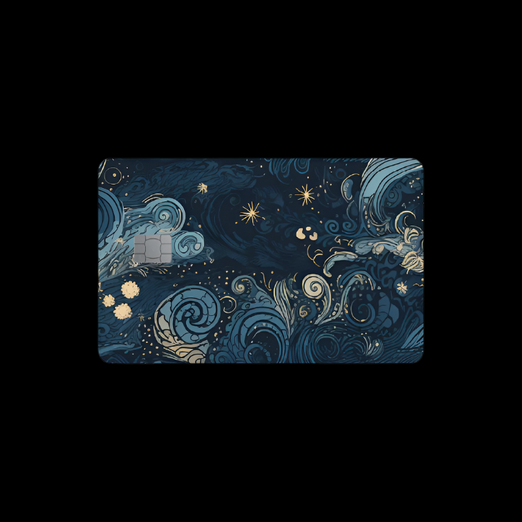 Credit Card Skin - Starry Night