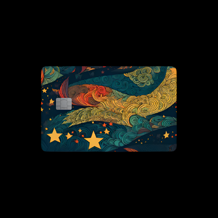 Credit Card Skin - Starry Night