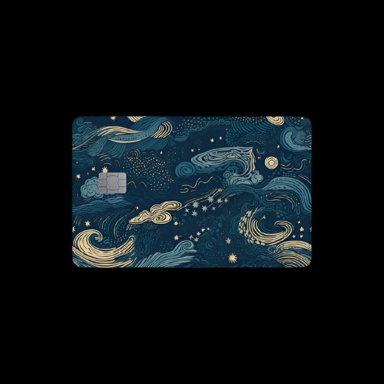 Credit Card Skin - Starry Night