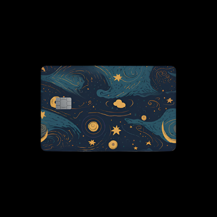 Credit Card Skin - Starry Night