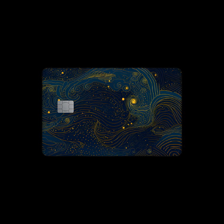 Credit Card Skin - Starry Night