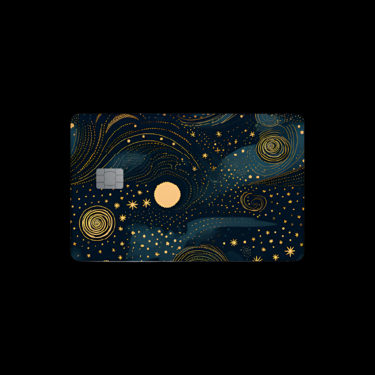 Credit Card Skin - Starry Night
