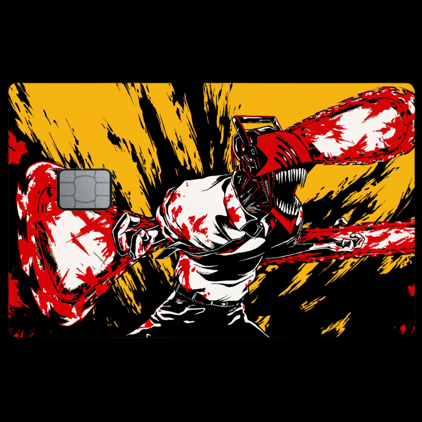 Chainsawman Orange Rage Credit Card Skin