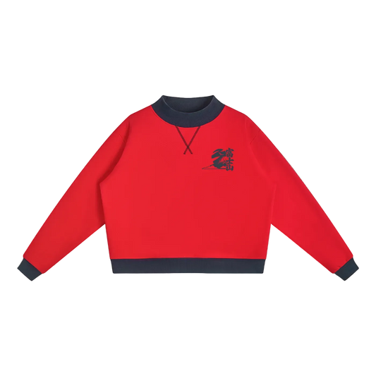 Mount Fuji Women’s Mock Neck Crewneck Sweatshirt