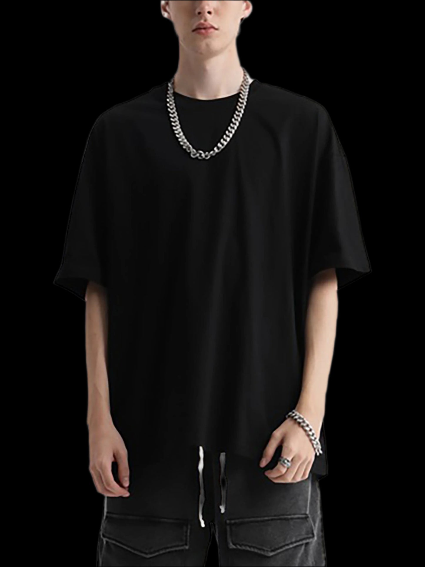 Grimmjow - Oversize Deep Drop Shoulder T-Shirt - 190 GSM