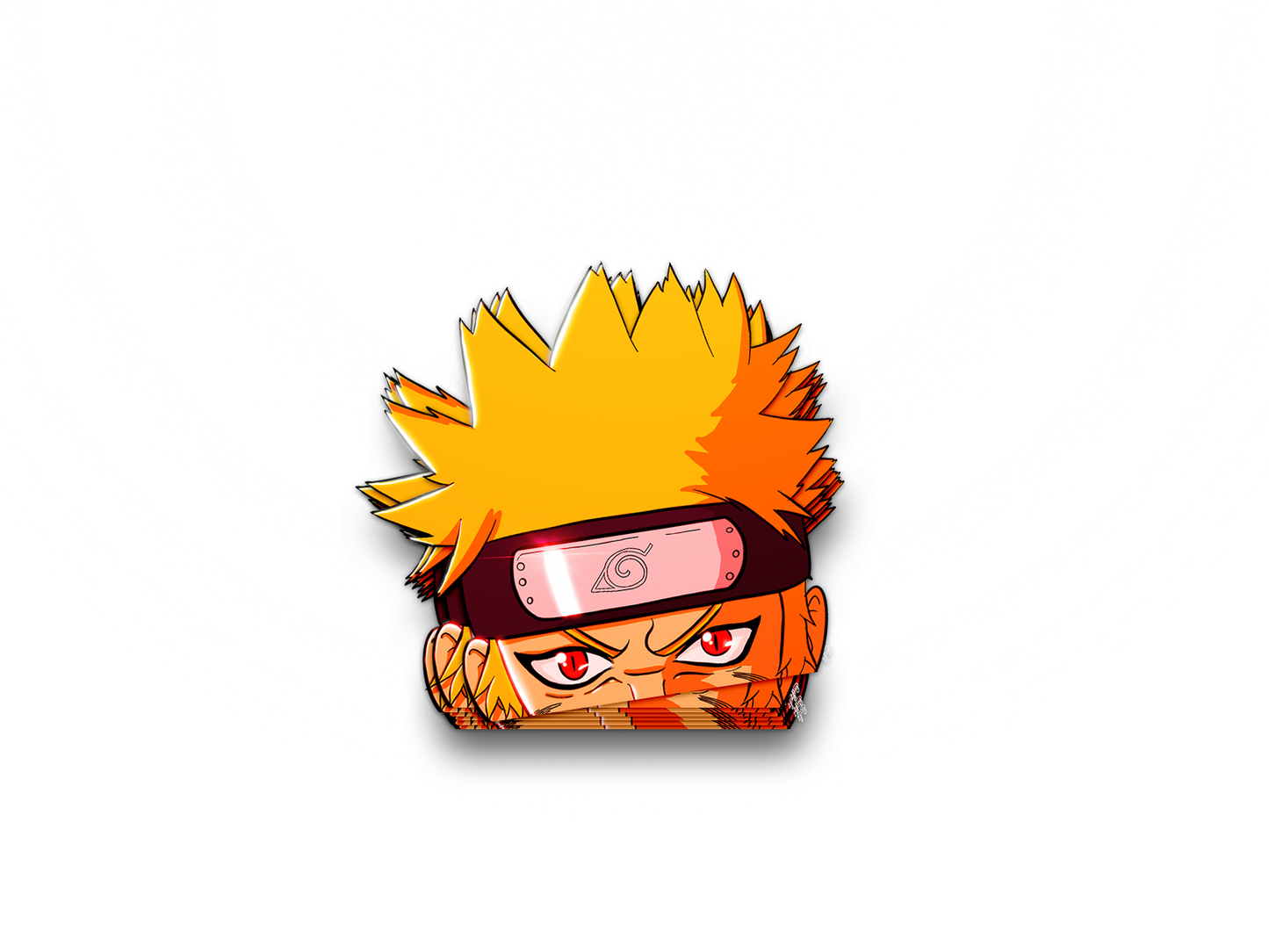 Mini Holographic Naruto Peeker Stickers