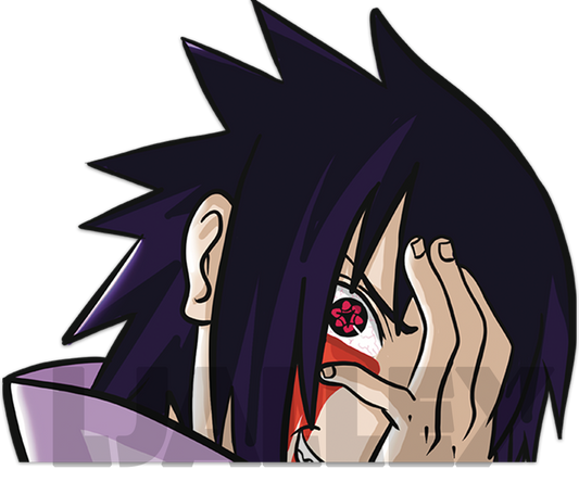 Crazy Sasuke Peeker Stickers