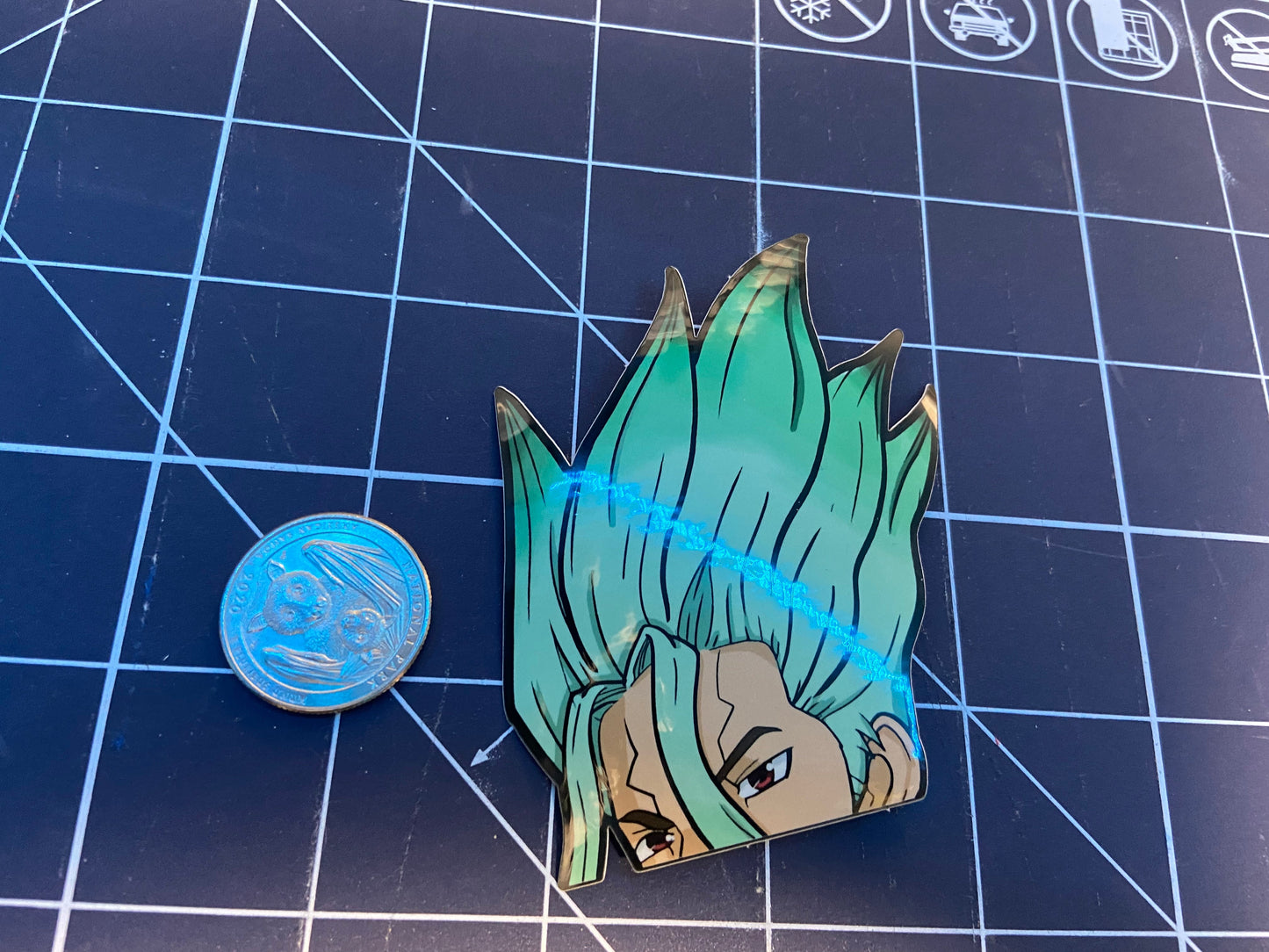 Mini Senku Peeker Stickers