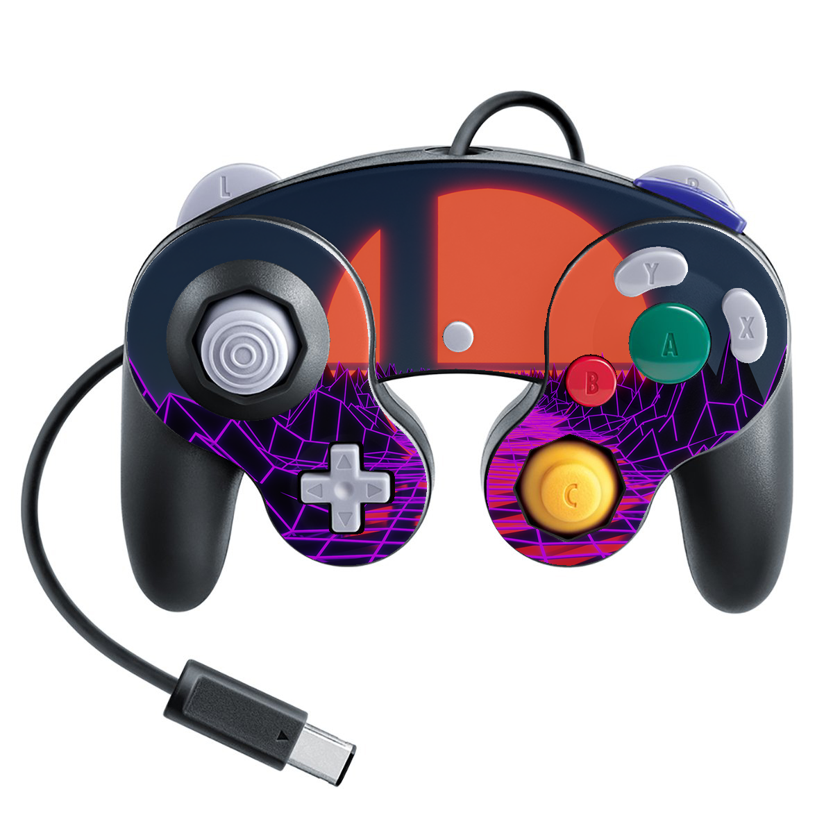 Retro Smash Gamecube Controller Skin Full Skin Skins