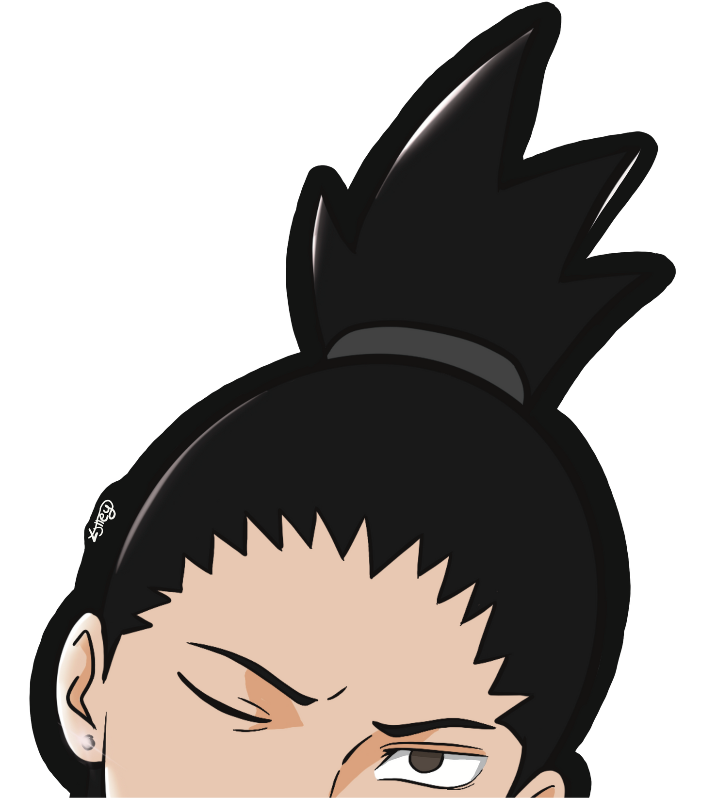 Shikamaru Peeker Stickers