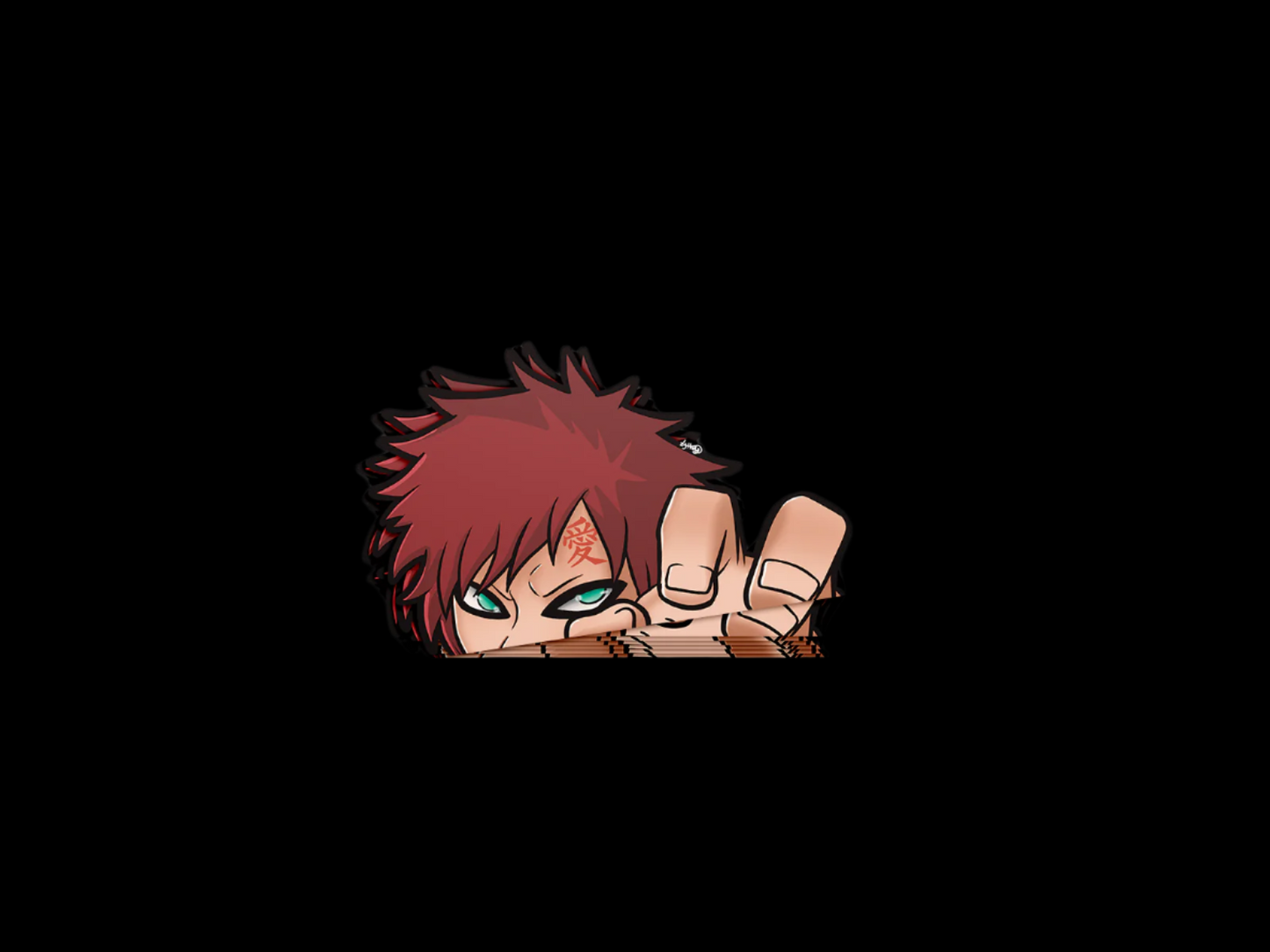 Mini Gaara Peeker Stickers