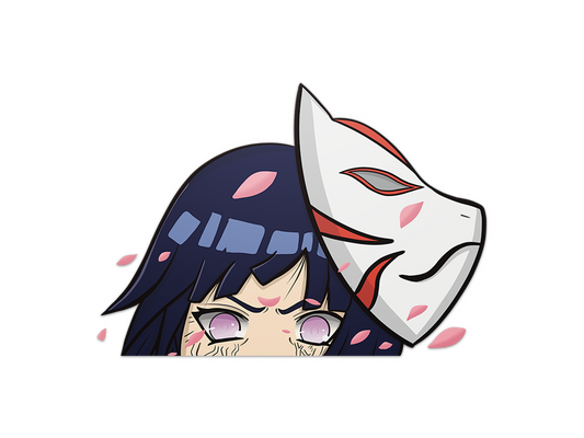 Holographic Anbu Hinata Peeker Sticker