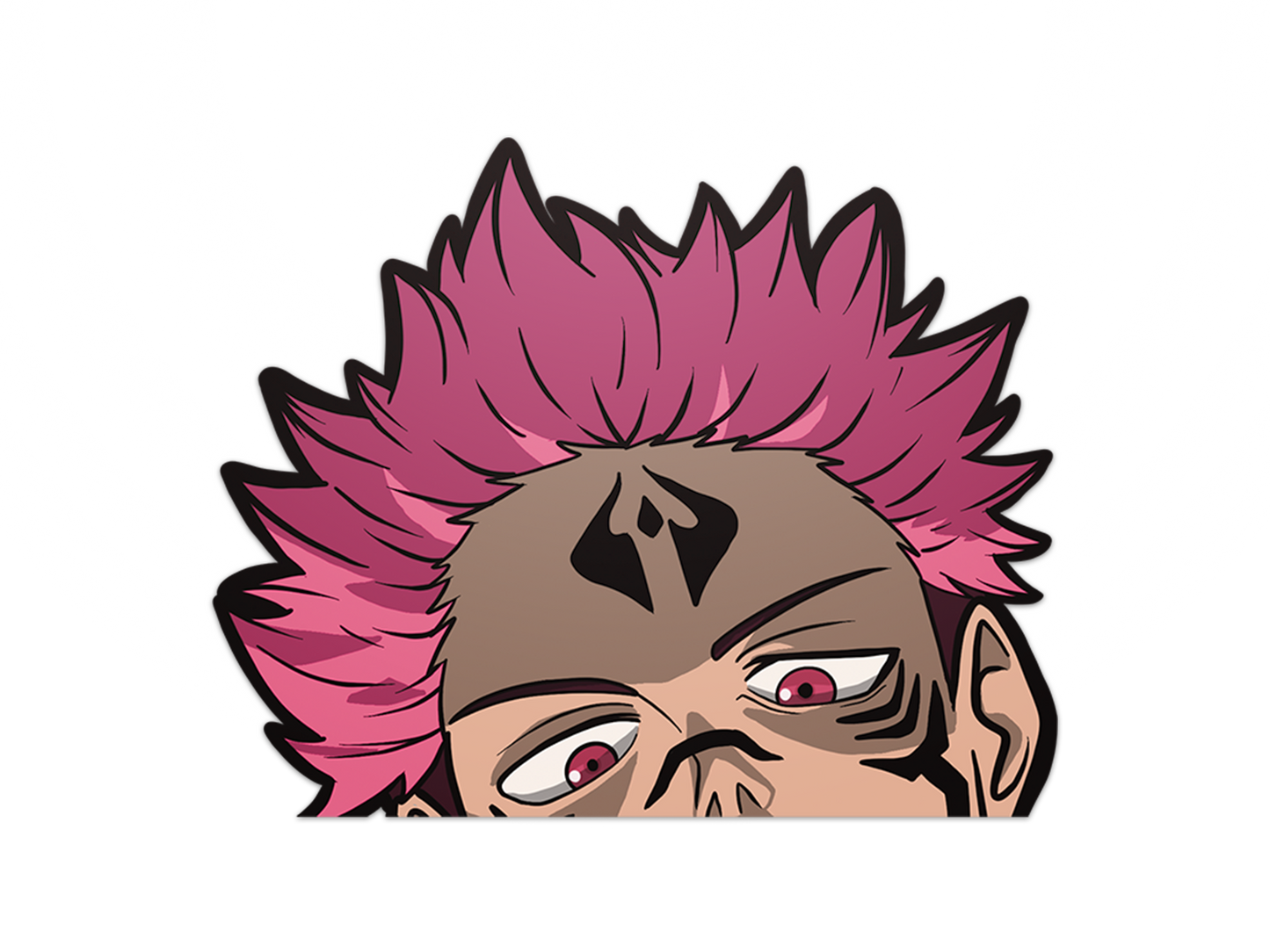 Holographic Sukuna Peeker Sticker