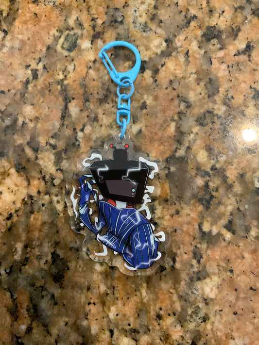 Vox double-sided acrylic keychain