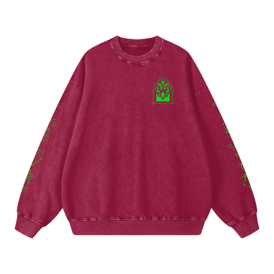 The Radio Demon Snow Washed Oversized Sweatshirt