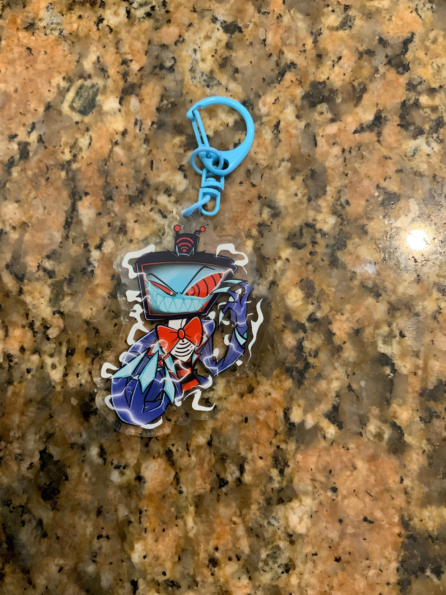 Vox double-sided acrylic keychain