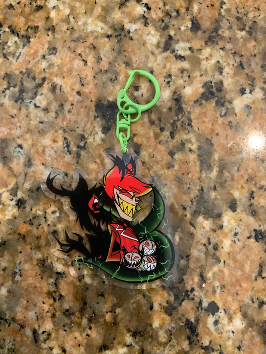 Alastor double sided acrylic keychain