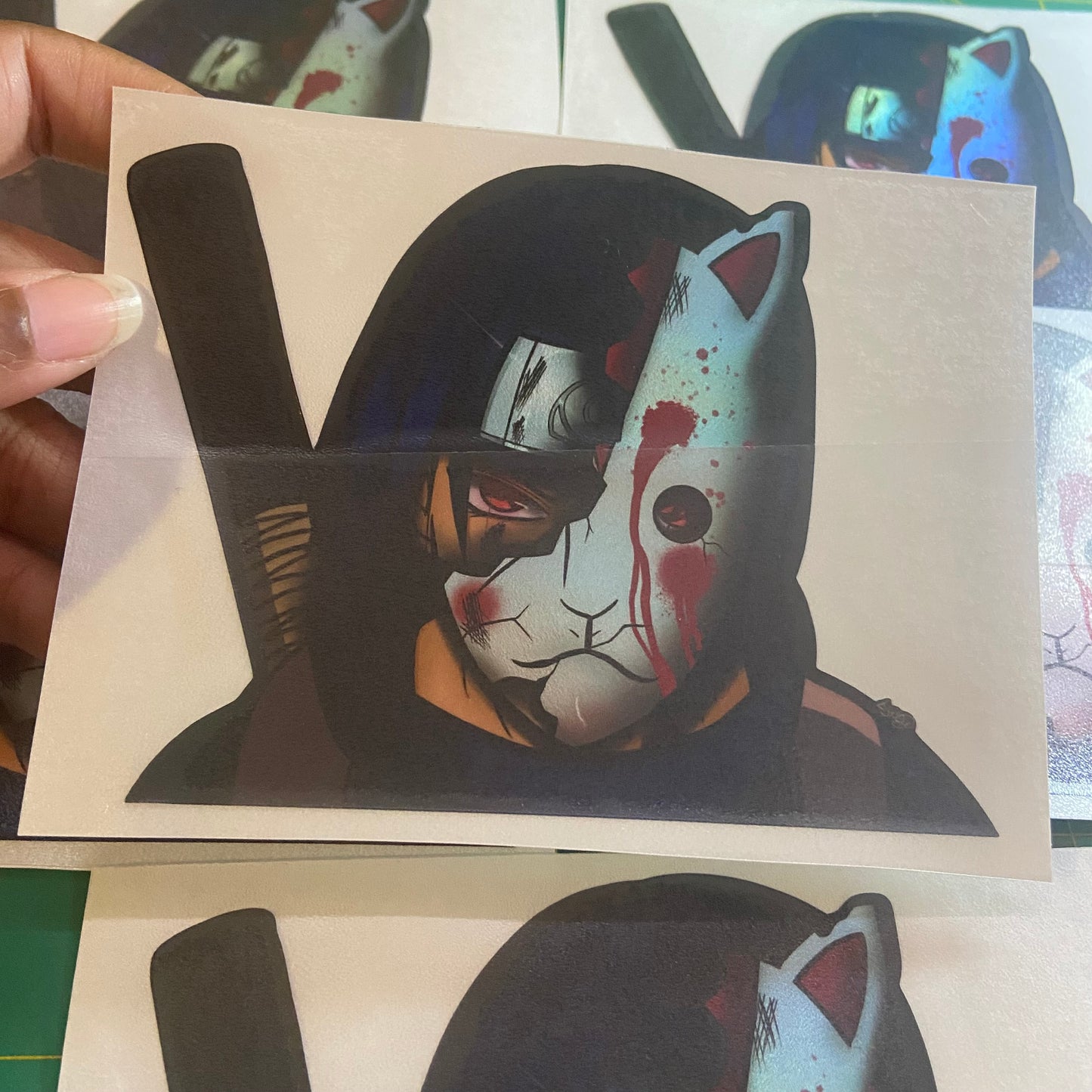 Holographic Broken Mask Itachi Peeker