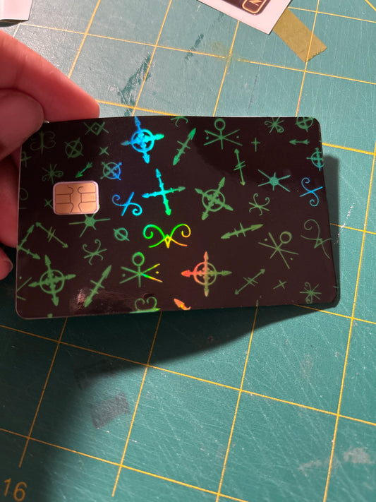 Alastor Holographic Symbols Credit Card skin