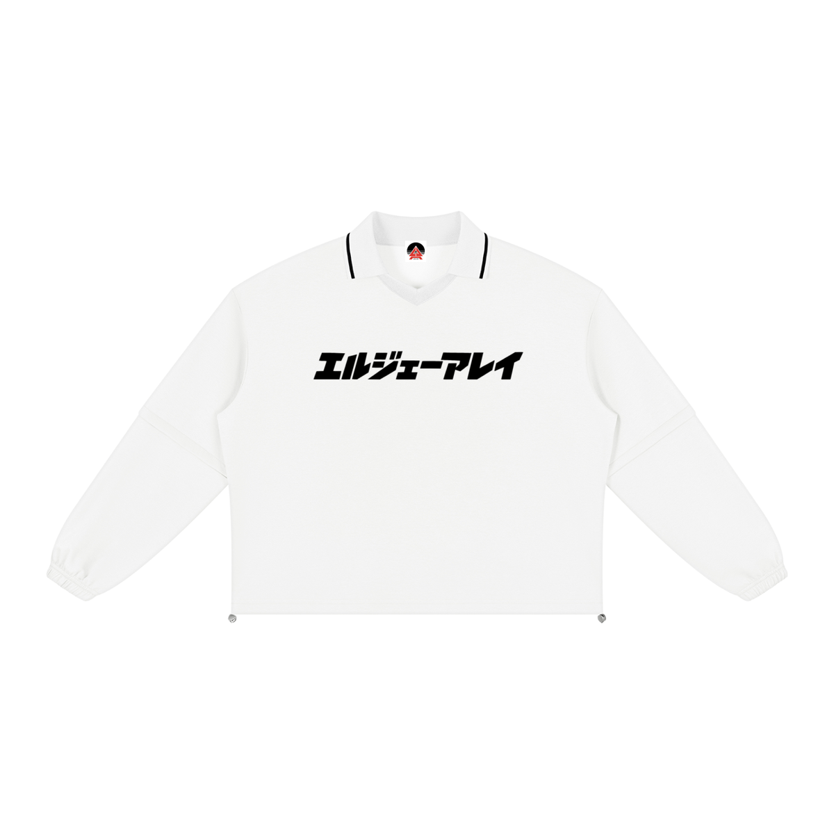 Ljalley Unisex Boxy Collared Detachable Sweatshirt