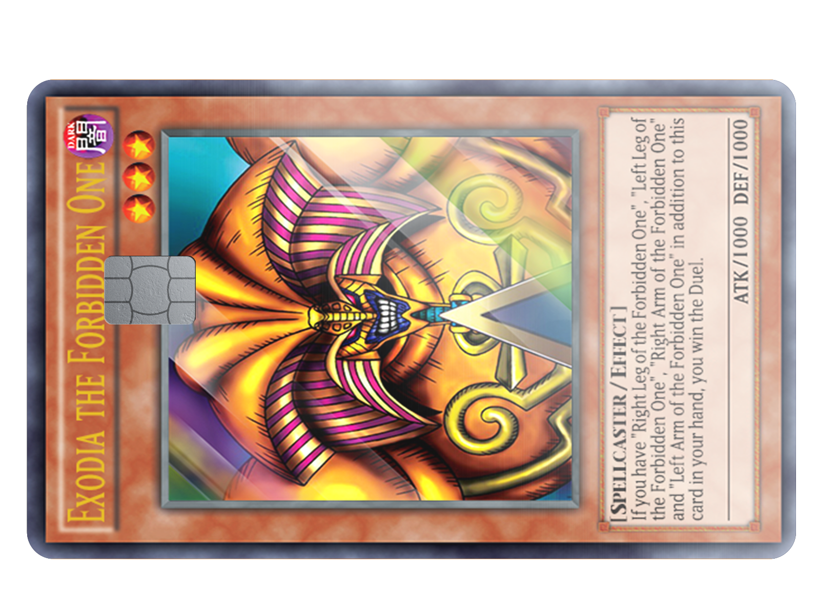 Exodia Pieces Credit Card Skin ( Full Set $25) LJAlley Exodia Pieces Credit Card Skin ( Full Set $25) LJAlley
