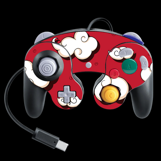 Cartoon Clouds Gamecube Controller skin