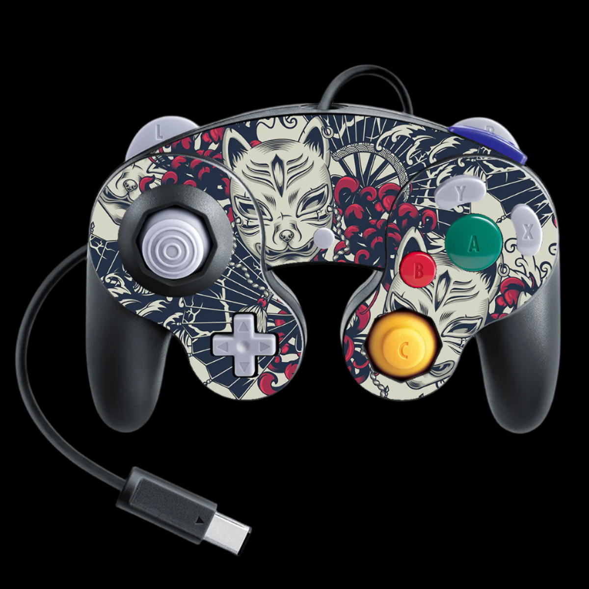 Japanese Masks Gamecube Controller skin