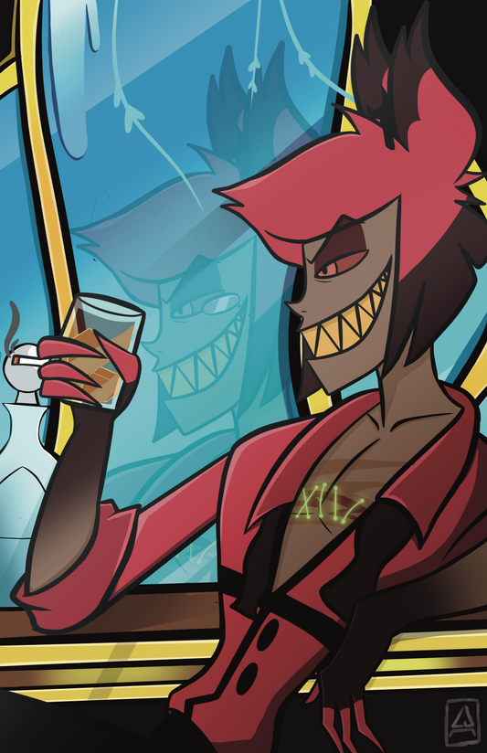 Alastor and his Whiskey Print
