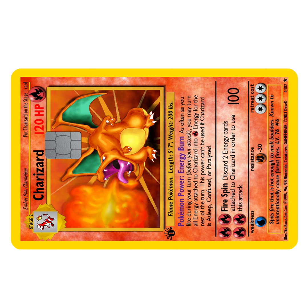 Charizard Credit card skin