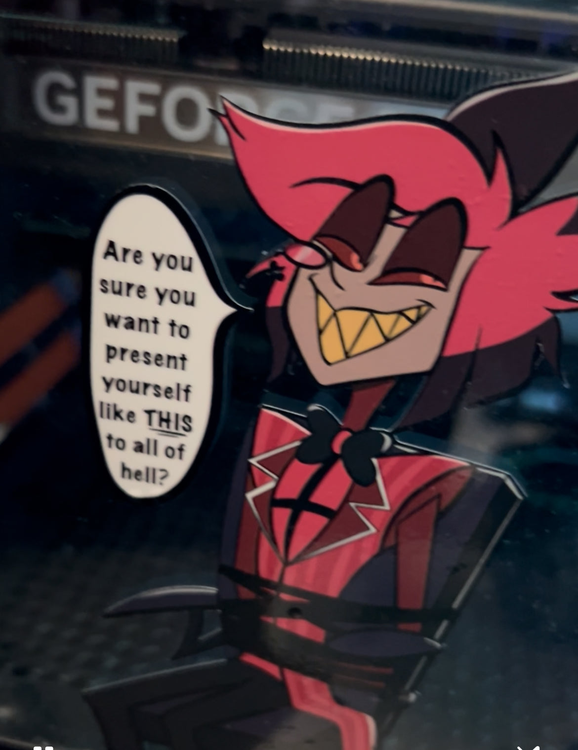 Are you sure? Alastor Sticker