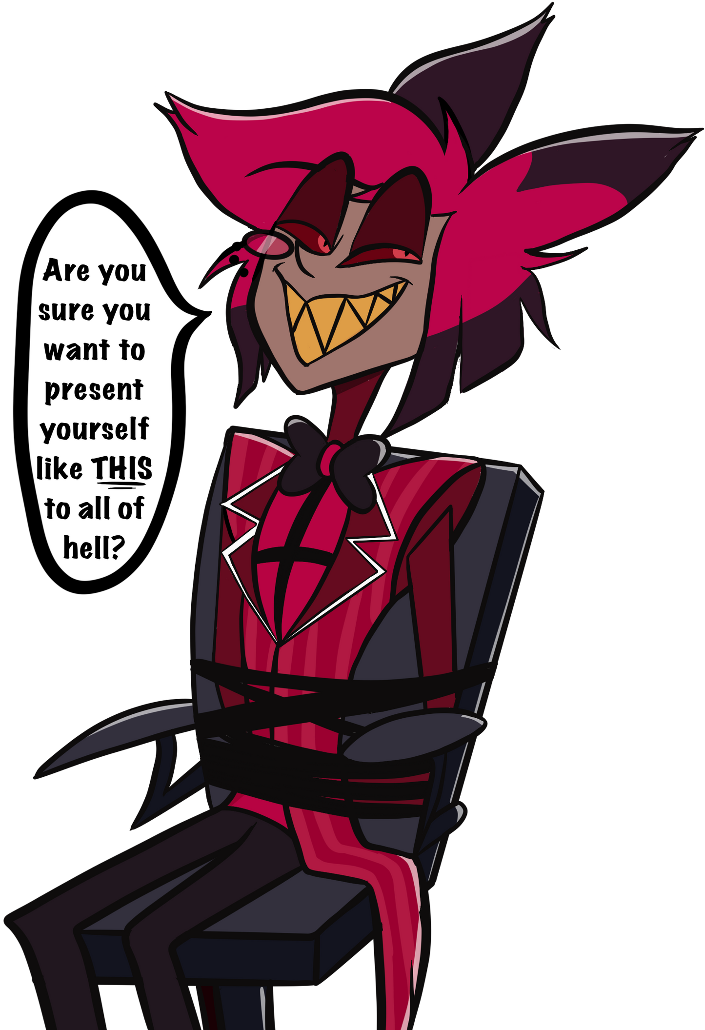 Are you sure? Alastor Sticker