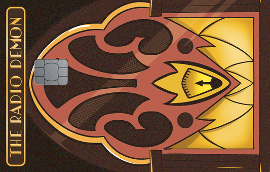 Alastor Demon Radio Credit Card Skin