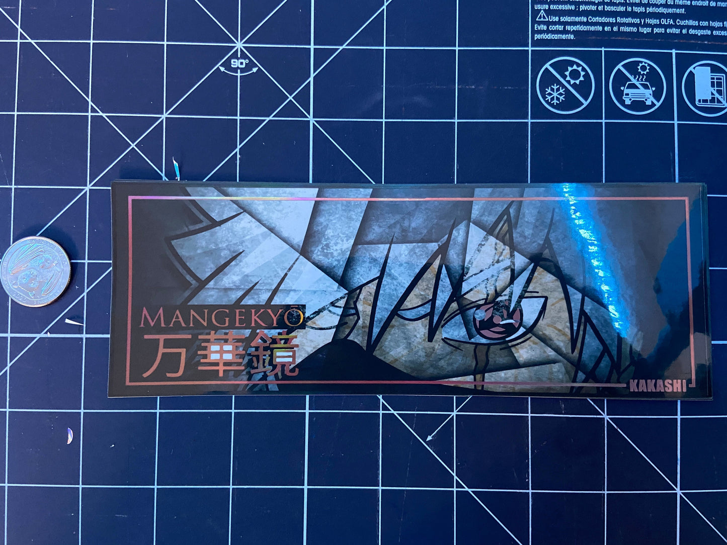 Holographic Kakashi Mangekyo Slap Stickers