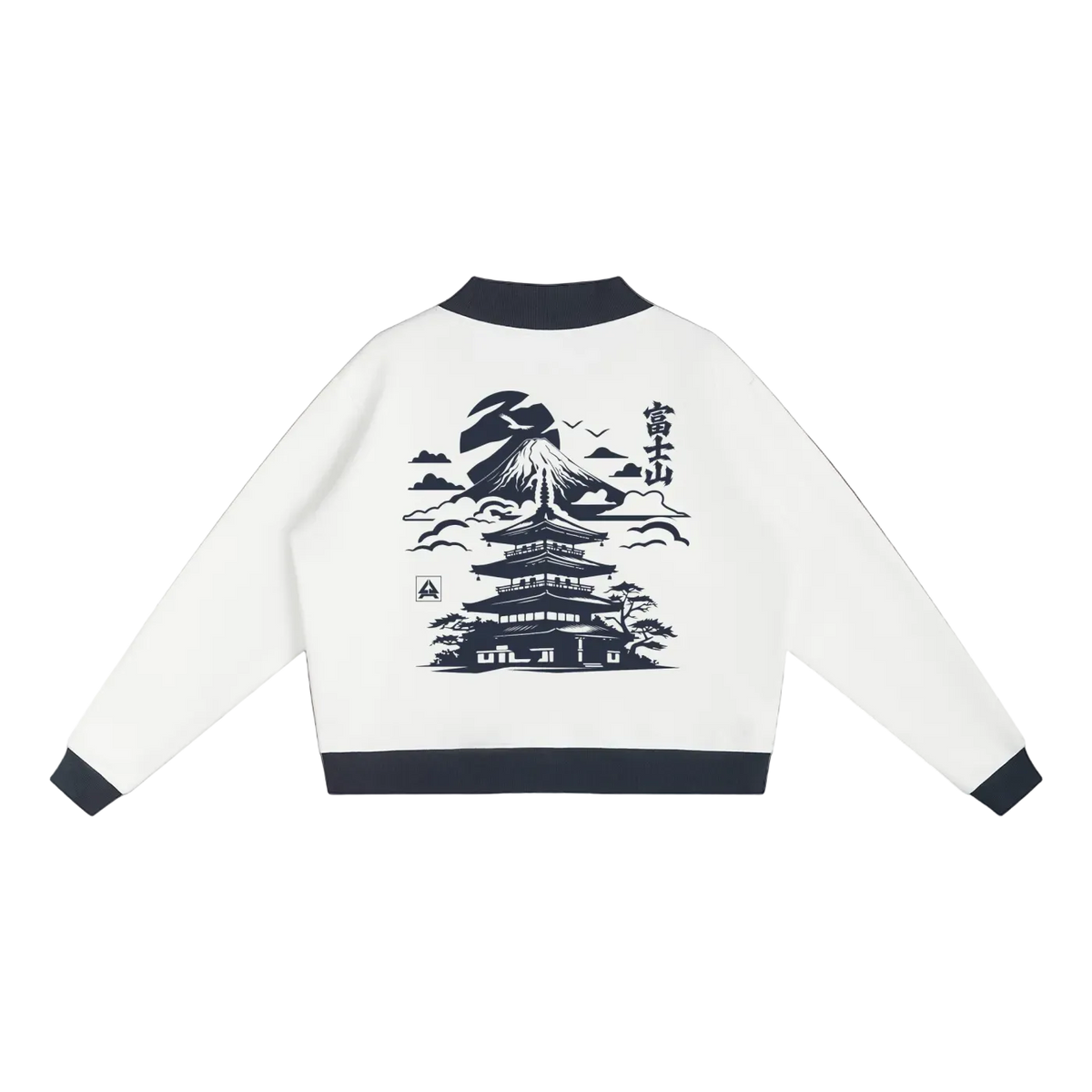 Mount Fuji Women’s Mock Neck Crewneck Sweatshirt