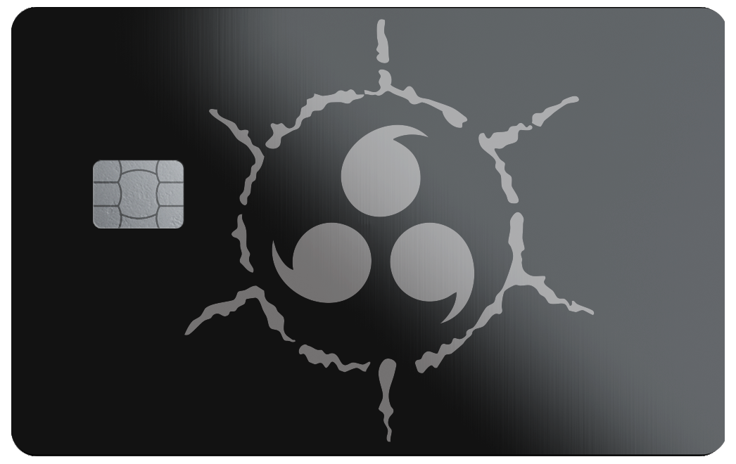 Naruto Holographic Curse Mark Credit Card Skin