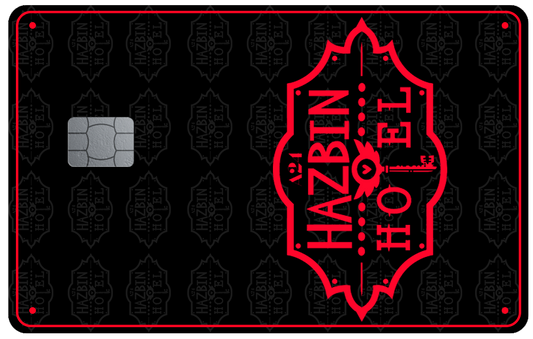 Holographic Hell Hotel Credit Card Skin